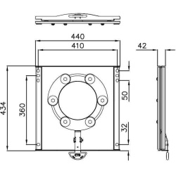 Platforma rotativa scaun Ducato, Jumper, Boxer, Movano, Proace MAX - Img 5