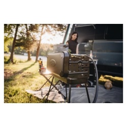 Portable gas barbecue/cooker with 3 burners and a rotisserie, 30 Mbar - Img 2