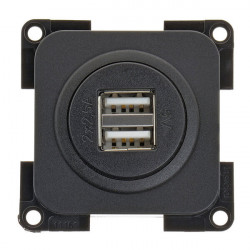 Presto 10000 dual USB socket, black