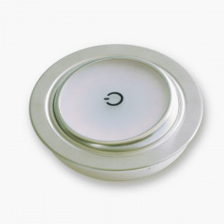 Recessed LED spotlight with integrated switch, 1.2W ∅68 x 20 mm, SILVER - Img 2