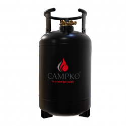 Refillable steel LPG tank with multivalve and filling indicator, 30l