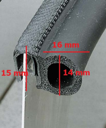 Replacement gasket side mounting, diameter 15mm, 5m