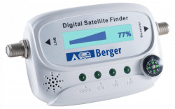 Sat-Finder with digital display for quick alignment of mobile satellite dishes