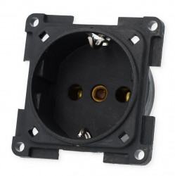 Schuko socket 230V Presto 10000, black