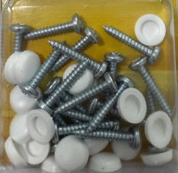 Screw with plastic cap for mounting interior cladding panels, 20 pcs - Img 3