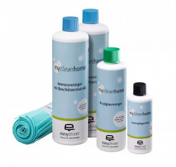 Set for exterior maintenance of caravans or motorhomes