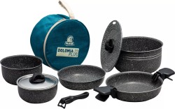 Set oale din aluminiu Dolomia plus cu tratament antiaderent si depozitare una in alta, 10 piese