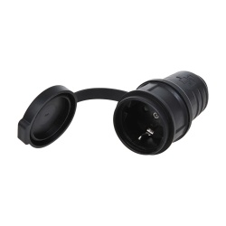 Shuko socket outlet for outdoor use, cable-mounting, 250V 10-16 A