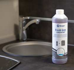 Solutie de eliminare a mirosurilor din tancul de ape gri, Berger Fresh Grey concentrat - Img 2