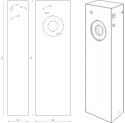 Tank 103 l for clean or grey water, 38 x 123 x 22 cm - Img 4