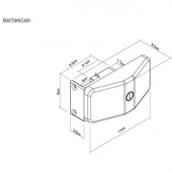 Thule Door Lock safety lock with door frame fixing, 3pcs - Img 2