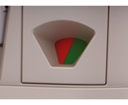 Indicator nivel roșu/verde toaletă mobilă Seaflo pentru camping, rulotism și bărci.