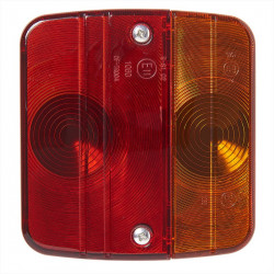 Trailer stop light, 4 functions, 98 x 104 mm with bulbs