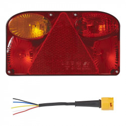 Trailer stop light, 6 functions, 237 x 137, left