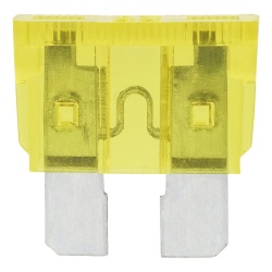 12V MINI fuses, 6 pcs, YELLOW 20A - Img 2