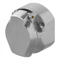 13-pin socket for caravans or trailers, metal, 12V - Img 2