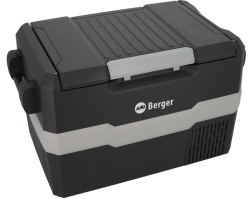 45 litre refrigerated box with 2 cooling compartments and electronic display,12/230V