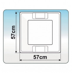 50 x 50 cm "Fiamma Vent" hatch 50 x 50 cm with opening on all sides and opaque white lid - Img 2