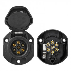 7 +1 pins socket for ABS trailers or caravans, 12V - Img 6