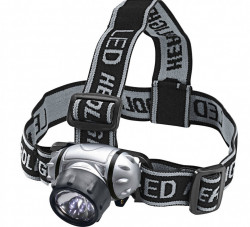 7 LED head torch with adjustable intensity