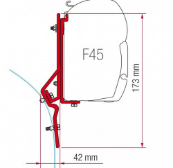 Adapter for Fiamma F45 Fiat Ducato and Renault Master