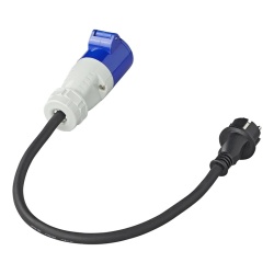 Adaptor from Schuko socket to CEE plug (40 cm), 16A IP44 protection - Img 4