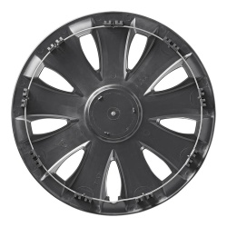 AURA wheel cap with chrome-plated centre ring, 16 inch, BLACK - Img 4