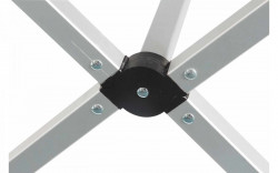 "Axia Titanium" aluminium rolling table with aluminium top - Img 7