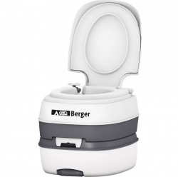 Berger Deluxe" portable ecological mobile toilet, piston pump, maximum load 130 kg, height 37,5 cm - Img 4