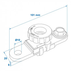 Borna cu intrerupator pentru bateria auto 6/24V - Img 3