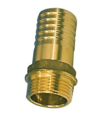 Brass water hose connector brass 40 mm diameter with 1" 1/4" thread
