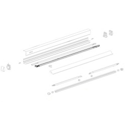 Braț telescopic stânga Thule pentru Omnistor 3200, lungime 1,90 - 2,30 m (1500603521)