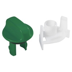 Buton clapetă pentru caseta de reziduuri Thetford C400, C500, verde