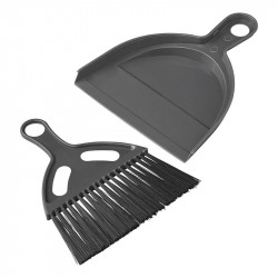 Camping headlamp with broom