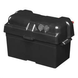 Car battery box with integrated voltmeter, USB and car battery sockets - Img 2