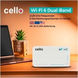 Cello C160 5G travel router with Wi-Fi 6, eSIM and a 4,000 mAh battery, 12V - Img 7