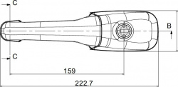 Complete lock without cylinder and key, 222 x 59 mm for caravans - Img 5