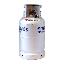 Complete set of 2 pcs refillable LPG tank, aluminium, with multivalve and filling indicator - Img 3