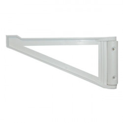 Console with hinge for furniture 1.5 x 9 x 19.5 cm, white