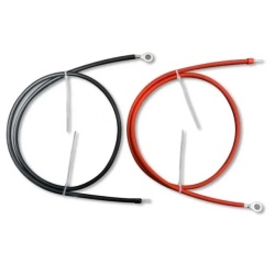 Controller - battery connection cable 6mmp with M8 pigtail and pin, 2 pcs RED and BLACK