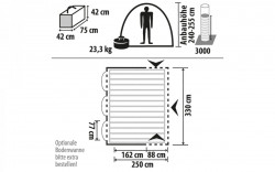 Cort pentru rulota gonflabil " Molina L2 " 330 x 250cm - Img 10