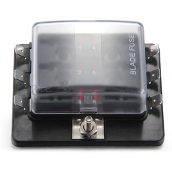 Cutie pentru 4 sigurante standard cu avertizare LED, max 100A - Img 2