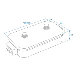 Electrical cable connection box with slippers, 8 x 4 positions - Img 7