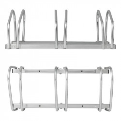 Galvanised steel outdoor bicycle rack, 3 places - Img 3