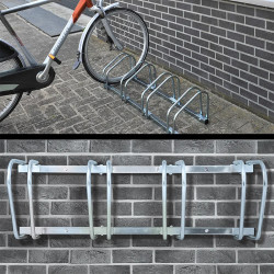 Galvanised steel outdoor bicycle rack, 4 places - Img 6