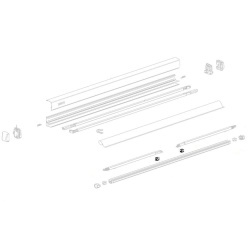 Ghidaje picior de sprijin pe profilul frontal Thule pentru Omnistor 3200, 2 bucăți (1500603517)