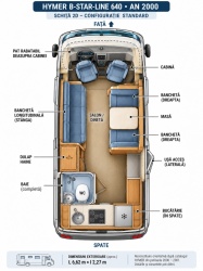 HYMER STAR-LINE 640 Motorhome, Mercedes Sprinter W905 2.7L (156CP) – 2000 - Img 24