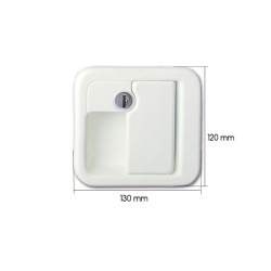 Incuietoare exterioara FAP 1059 cu butuc si chei - Img 2