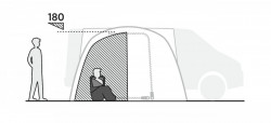 Interior bedroom for Wimberly side tent, 2 persons - Img 3