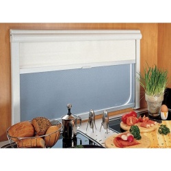 Jaluzele gri complete REMIflair, lungime 75 - 120 cm, inaltime 70 cm